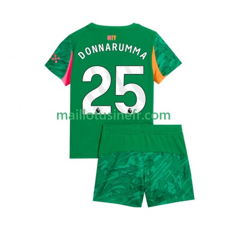 Maillot de Foot Manchester City Gianluigi Donnarumma 25 Gardien Domicile 2025-26 - Enfant